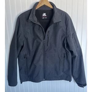 Zero Exposure Mens Jacket Large Dark Grey Full Zip Pockets